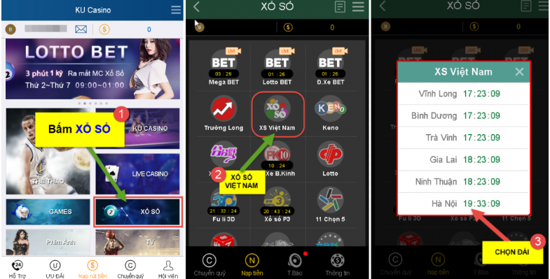chọn xổ số việt nam