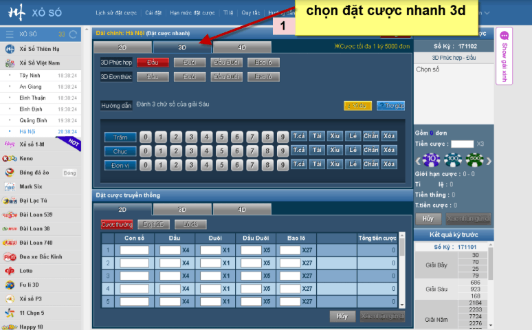 hướng dẫn cược đề trên máy tính